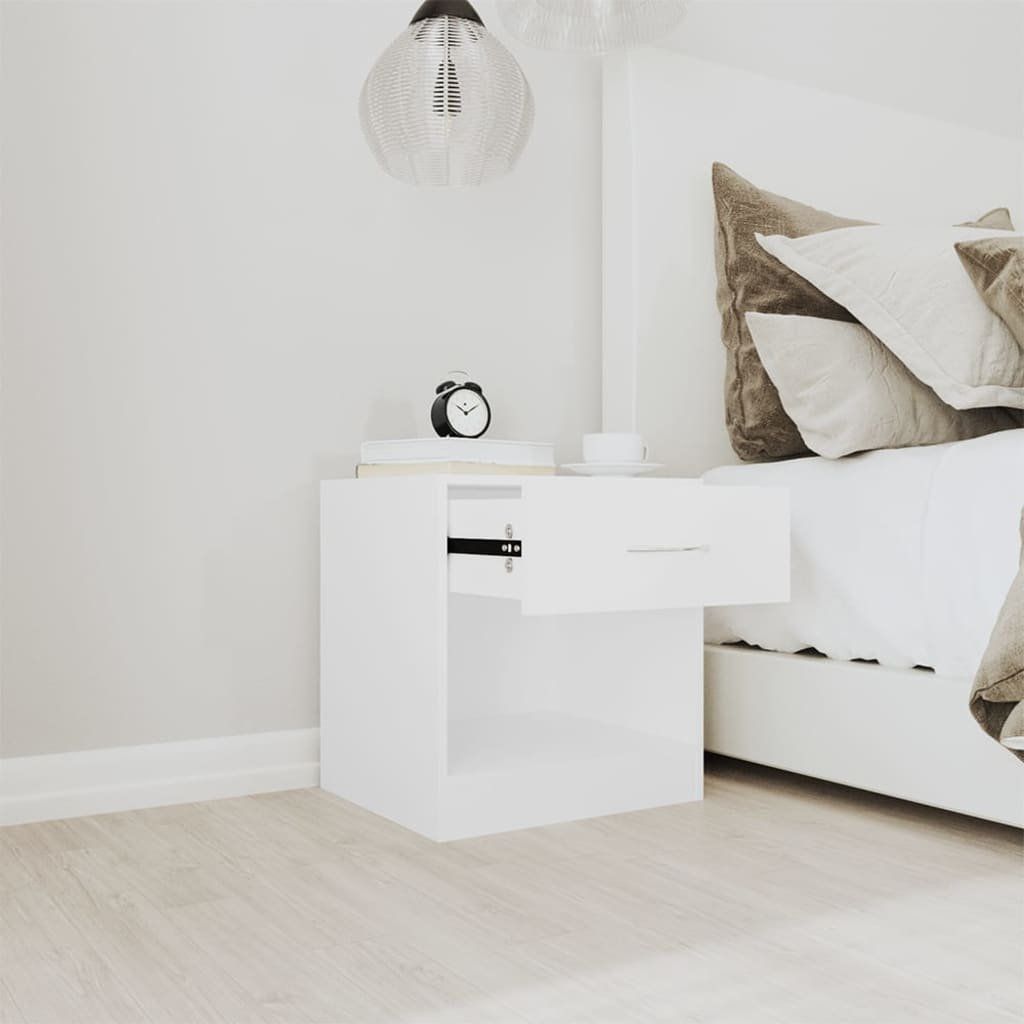 Tables de nuit: vidaXL Nachttisch 2 Stk. mit Schublade Weiß – Neuf avec emballage d'origine à Baar par vidaxl 3