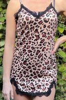 Sottoveste leopardo 🐆-elegante e sexy,Tg M/L-nuovo