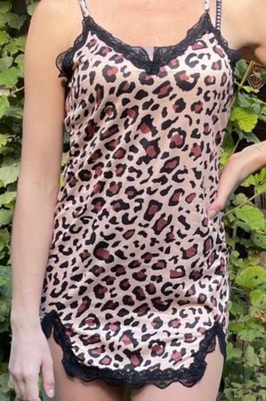 Sottoveste leopardo 🐆-elegante e sexy,Tg M/L-nuovo