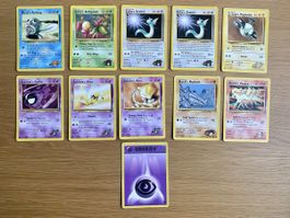Pokemon Karten Konvolut 10 Stück Gym Heroes Set