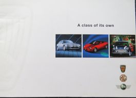 Prospekt Rover / MG / Mini von 1998