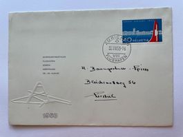 Briefmarken Schweiz 1953 Eröffnung Flughafen Zürich