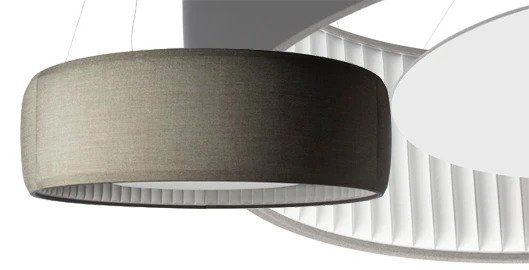 Luceplan Lampade: Luceplan D79/90c Silenzio 90cm Akustik Leuchte grey 152 – Nuovo (secondo la descrizione) da Kaiserstuhl AG venduto da gmt2 1