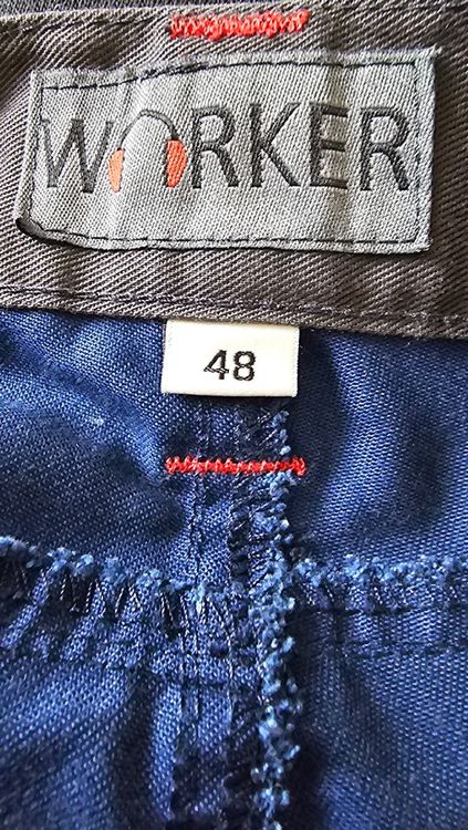 Pantaloni: Robuste Arbeitshose Worker Gr. 48 blau – Usato da Zürich venduto da Simon.w21 1