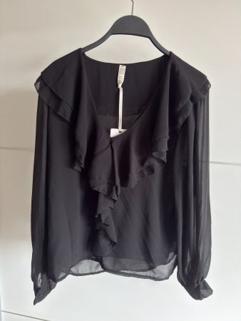 Bluse, schwarz, Einheitsgrösse