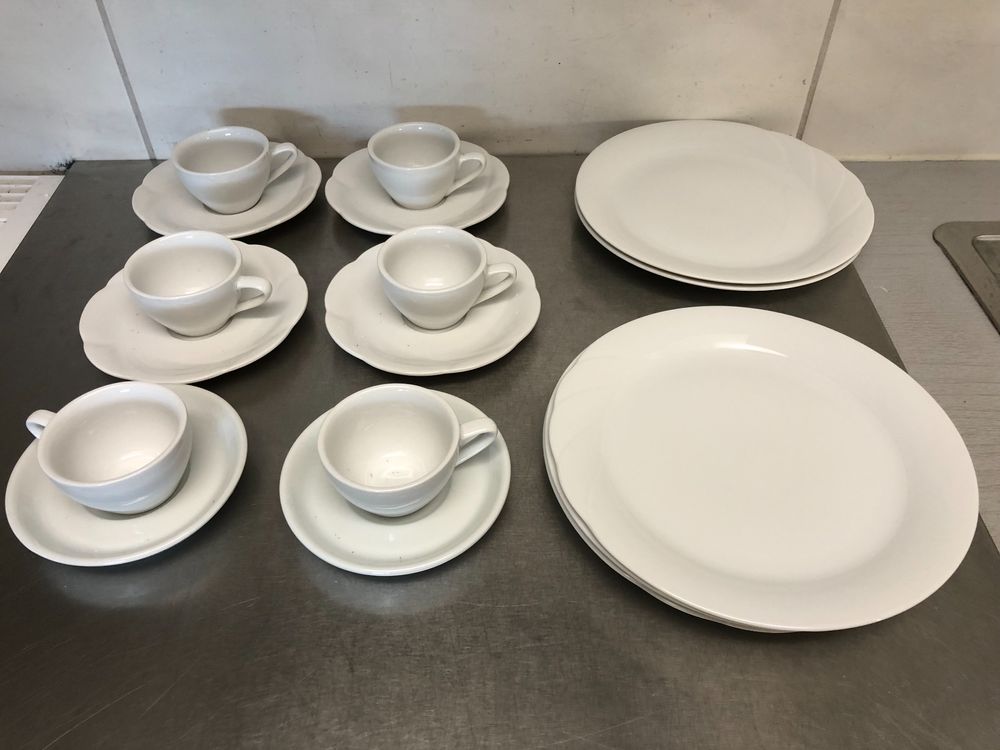 Espressotassen mit Unterteller und Dessertteller | Kaufen auf Ricardo