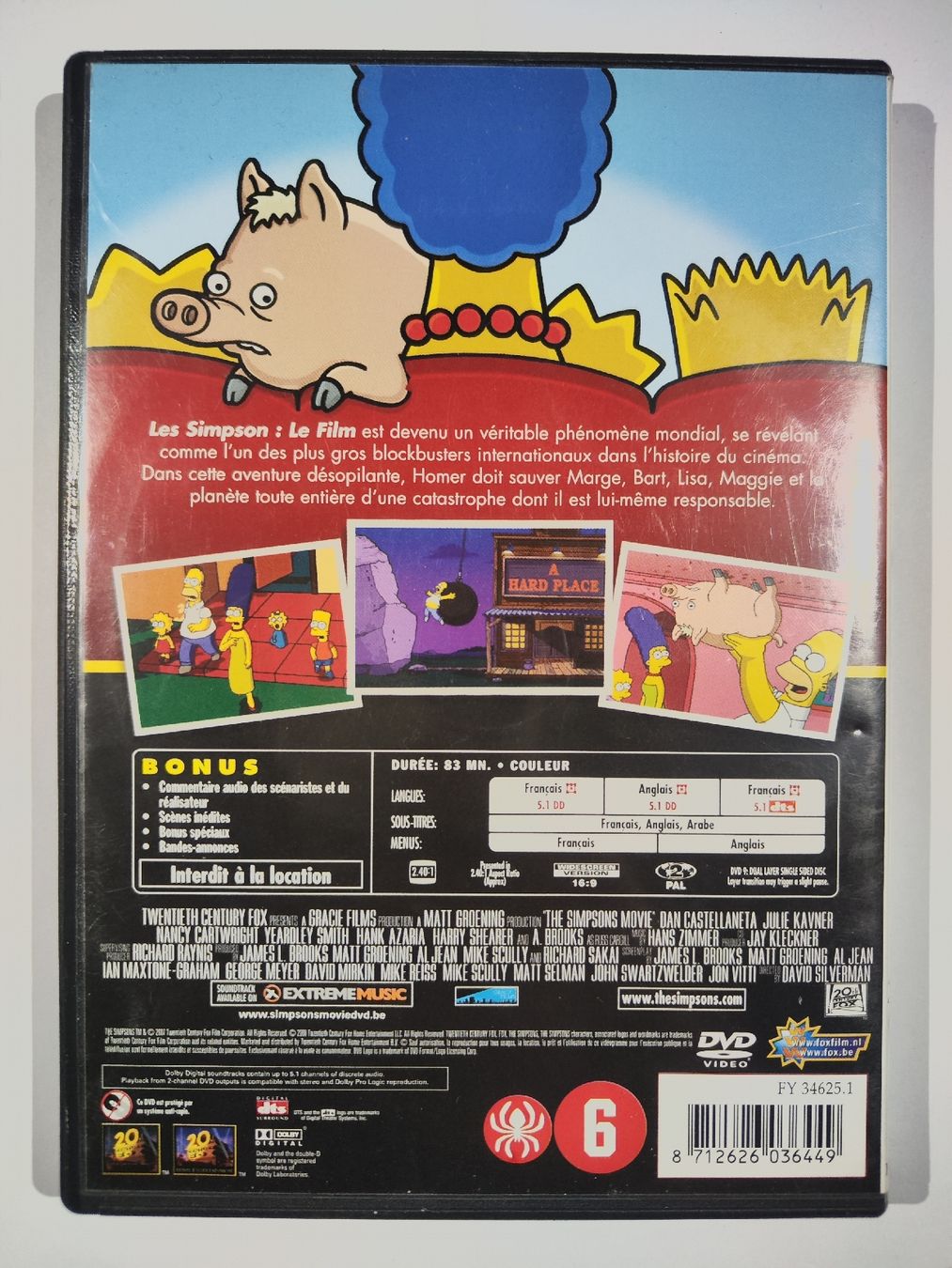 Tutti i DVDs: DVD - Les Simpson Le Film – Usato da Commugny venduto da Teksen 1