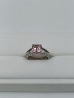 GÜBELIN ROSÉ- CHAMPAGNER FARBENER SAPHIR RING MIT DIAMANTEN