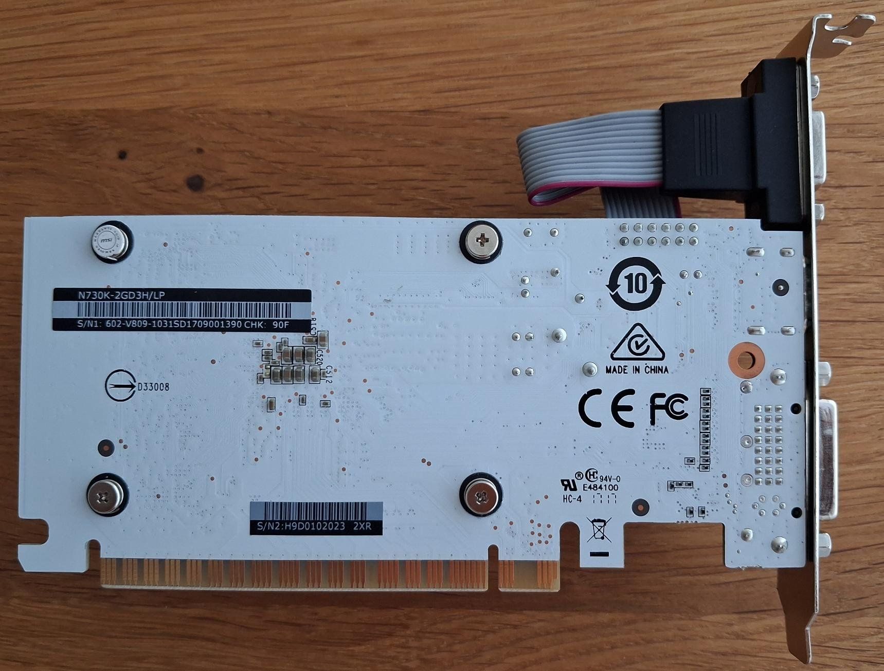 MSI Grafikkarten: Grafikkarte MSI GeForce GT 730 – Gebraucht aus Scherzingen von compukoe 2