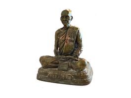 Tempelstatue Luang Phor Derm  – mit Takrut & Kupfer - Yantra