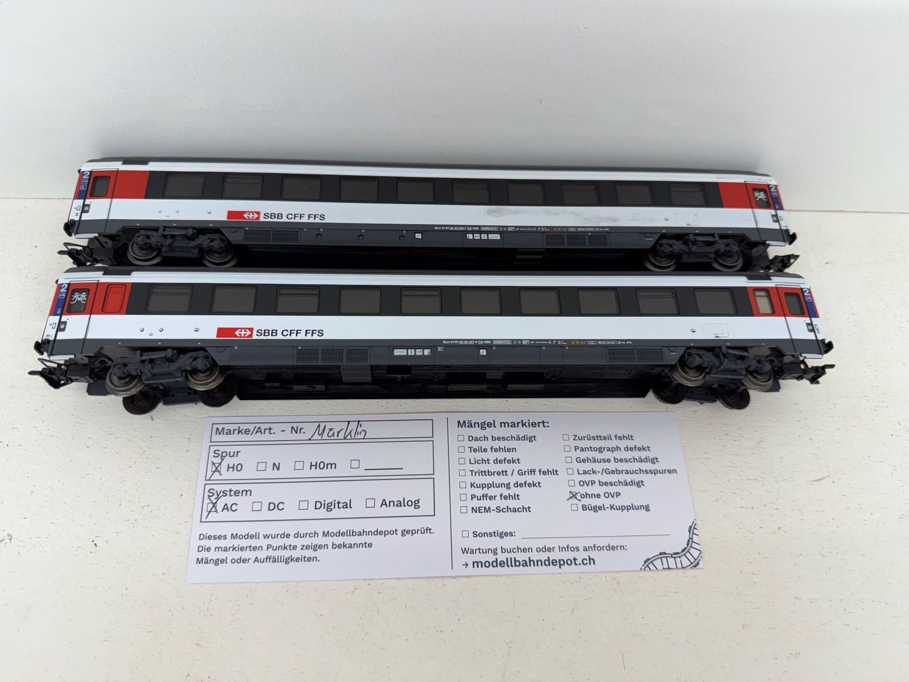 Märklin Modelleisenbahnen: SBB Bpm Eurofima-Wagen Märklin – Gebraucht aus Büsserach von ModellbahnDepot 2