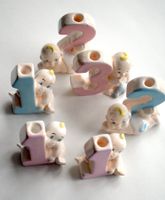 Rarität Baby Kerzenständer Geburtstag Kindergeburtstag antik