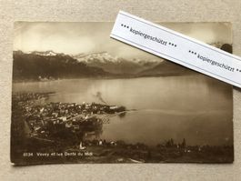 1927 Vevey et le Dents du Midi Nr 6134 AK alt