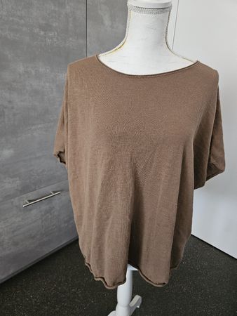 Marc O'Polo Shirt braun Grösse XL Baumwolle/Leine