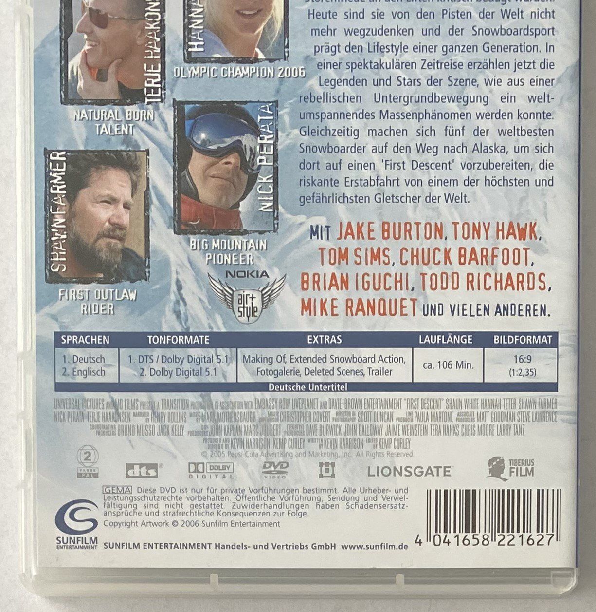 Tutti i DVDs: First Descent (Versandkostenfrei) – Usato da Flums venduto da Asquillo 2