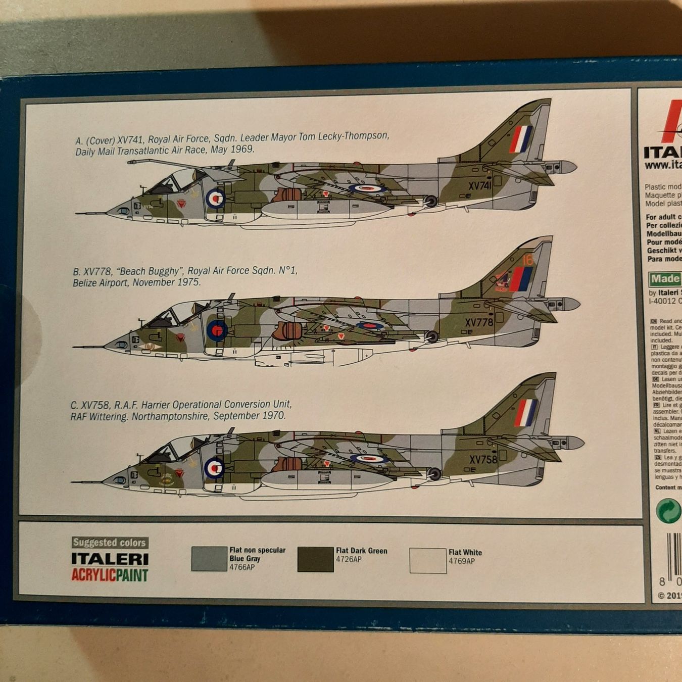 Italeri Kit di modellismo & Modellini statici: 1870 ... BAe Harrier GR.1 ... Italeri 1435 – Nuovo (secondo la descrizione) da Bonstetten venduto da Benibanny59 1