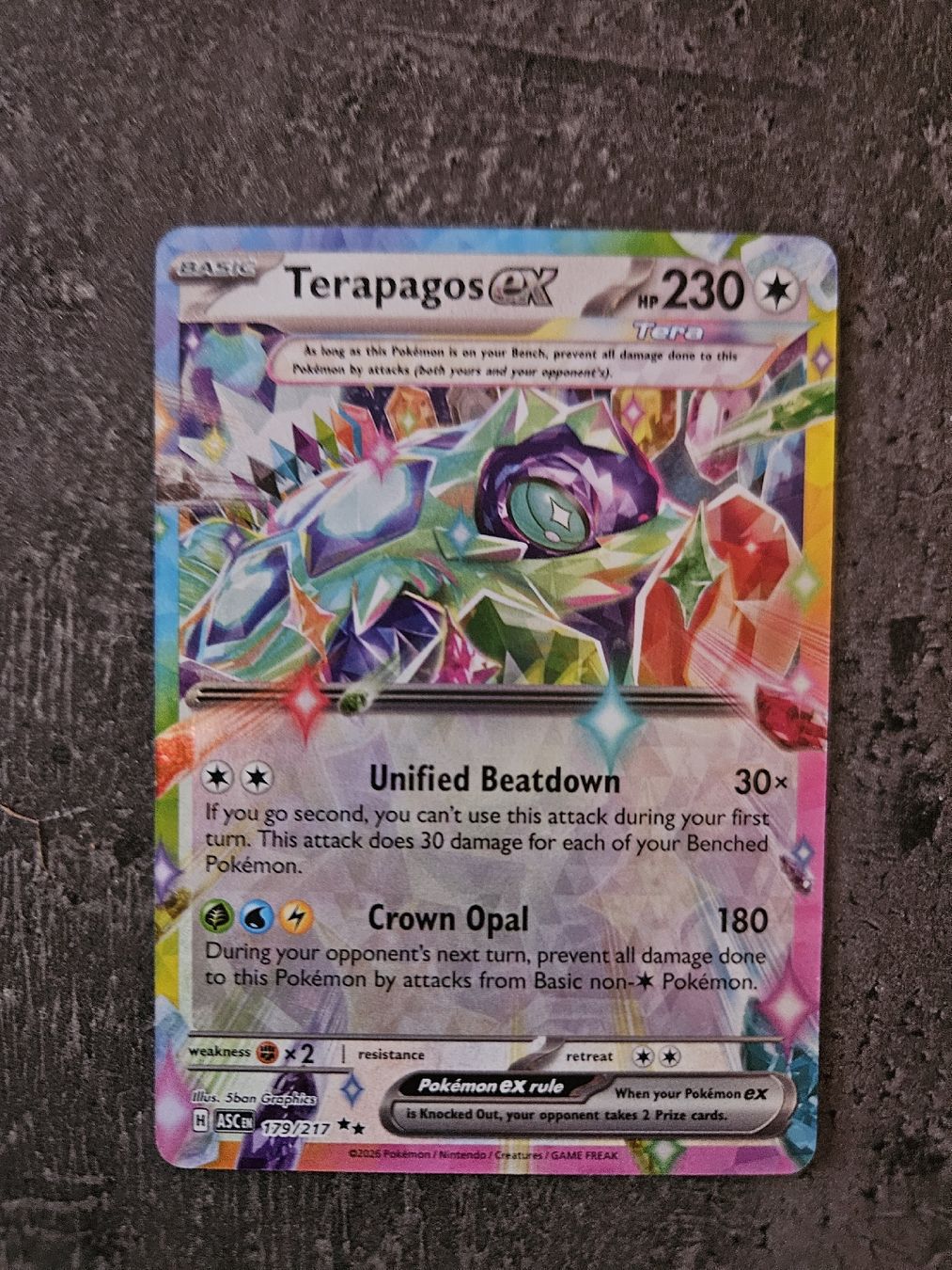 Pokémon Sammelbilder & Trading cards: Terapagos ex ASC EN 179/217 – Neu (gemäss Beschreibung) aus Aarau von san_pb85