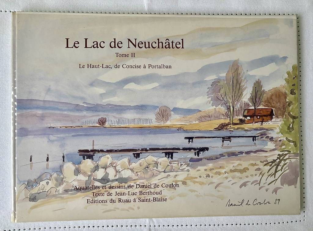 Livres: Livre Aquarelles de Neuchâtel  – D'occasion à St-Blaise par Poussinnette01