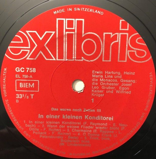 Schallplatten: In einer kleinen Konditorei (10'' LP, 1962) – Gebraucht aus Grüningen von azulmarron 2