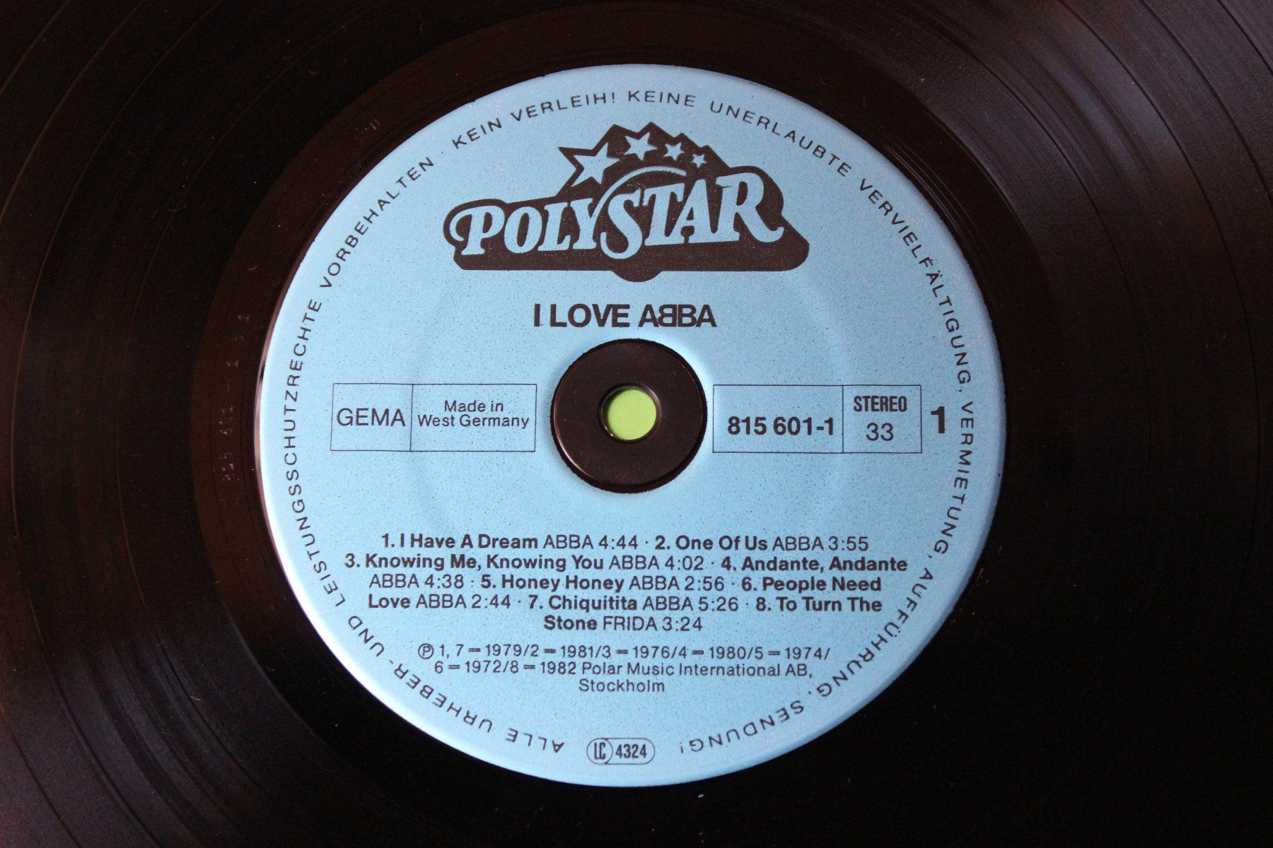 Dischi in vinile: ABBA - I LOVE ABBA LP VINYL 12" – Usato da Tübach venduto da JamesStone 3