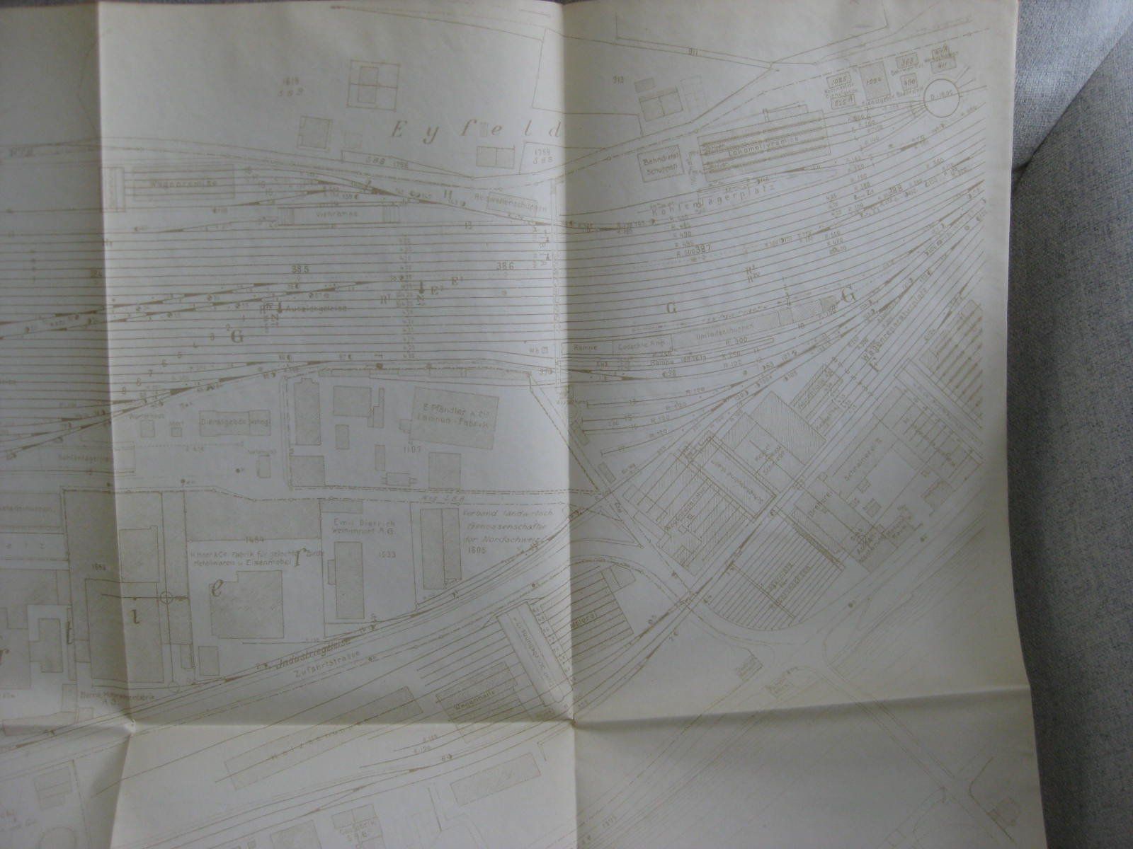 Libri: grossformatiger Gleisplan Rangierbahnhof Olten, Ausgabe 1925 – Usato da Malters venduto da Marosko 2