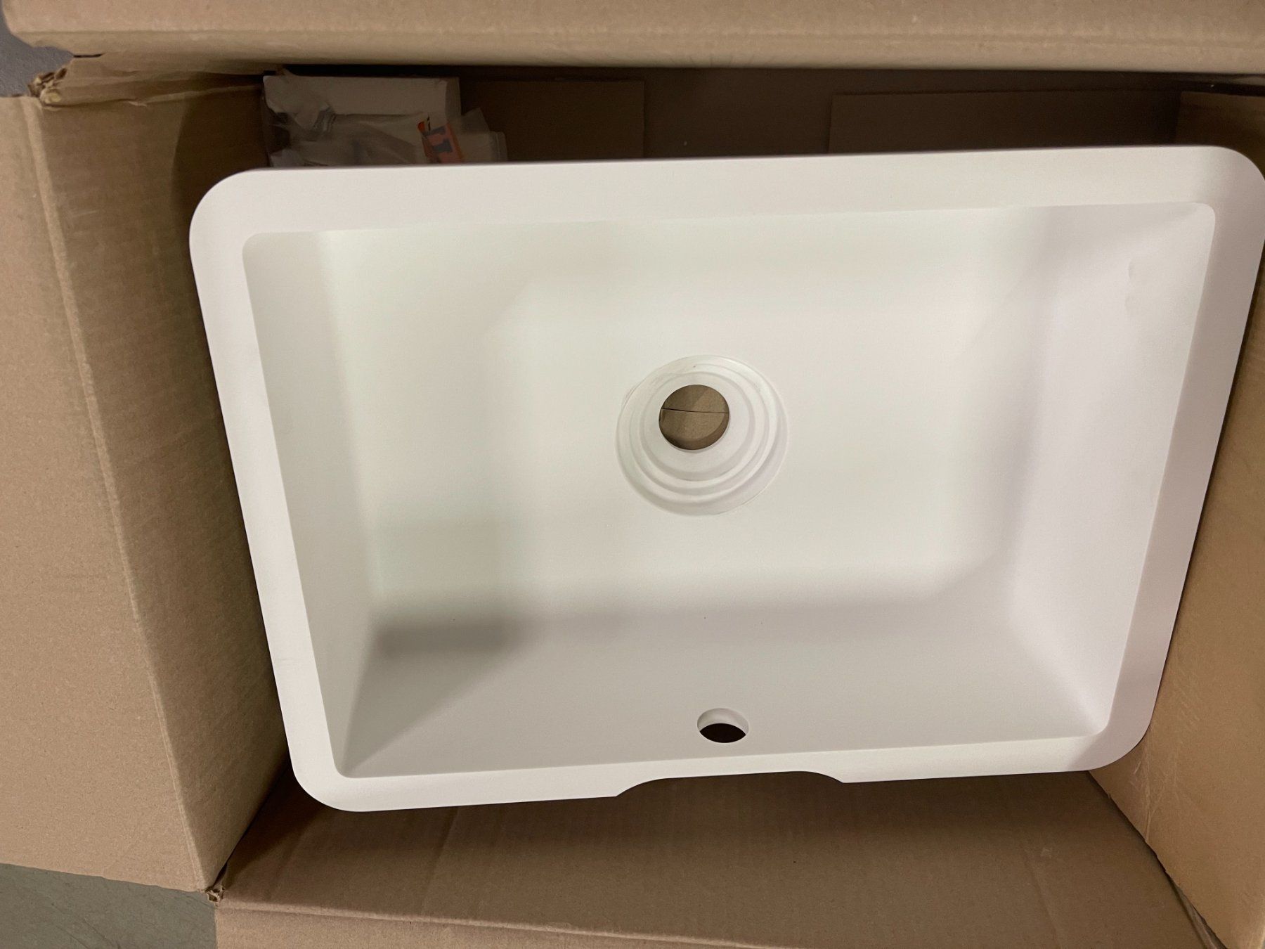 Lavabi & lavandini: Corian Waschbecken Glacier White 7710 – Usato da Liestal venduto da norwegian 2
