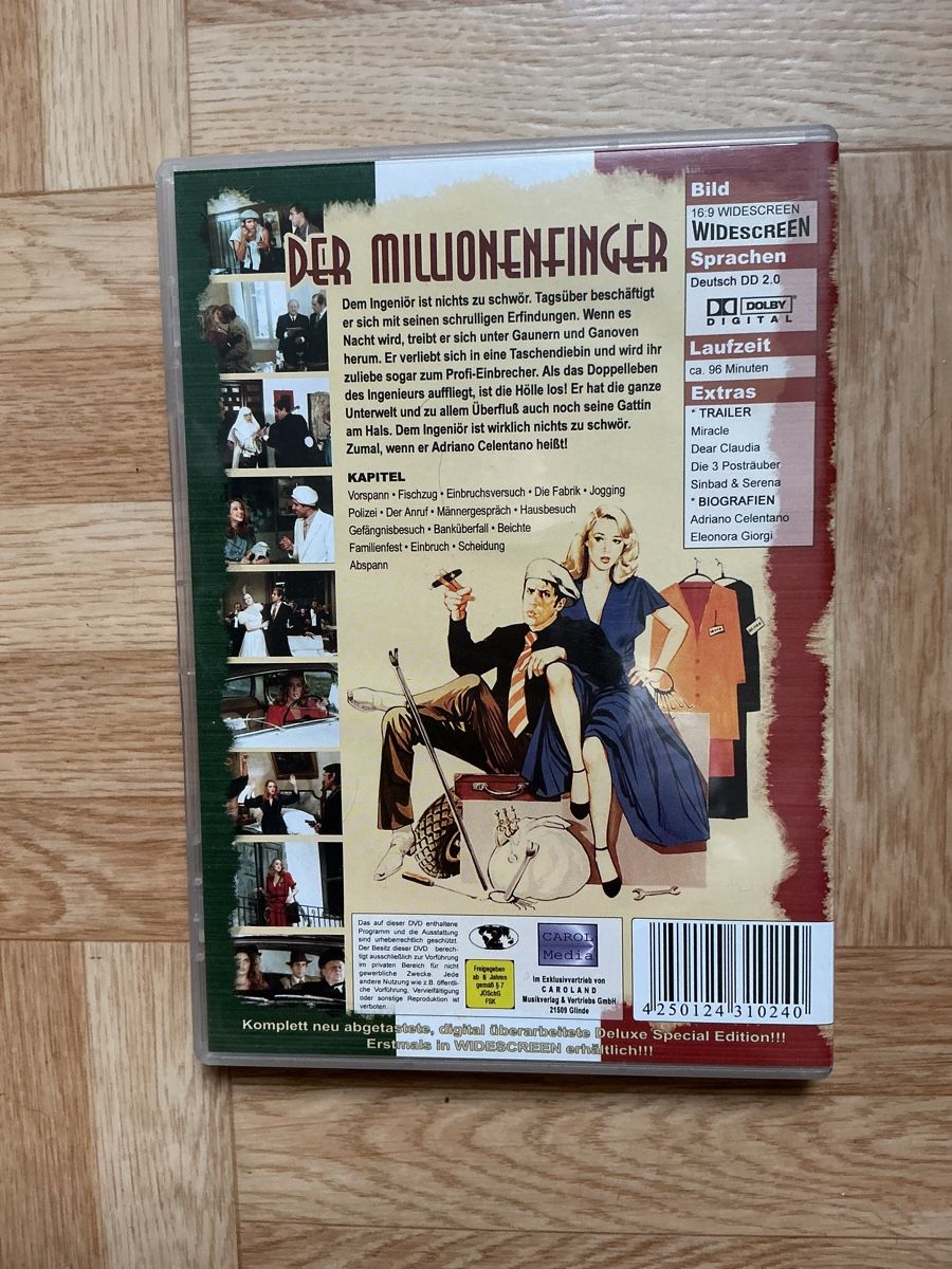 Tutti i DVDs: Der Millionenfinger mit Adriano Celentano – Usato da Kreuzlingen venduto da Schuggerman 1