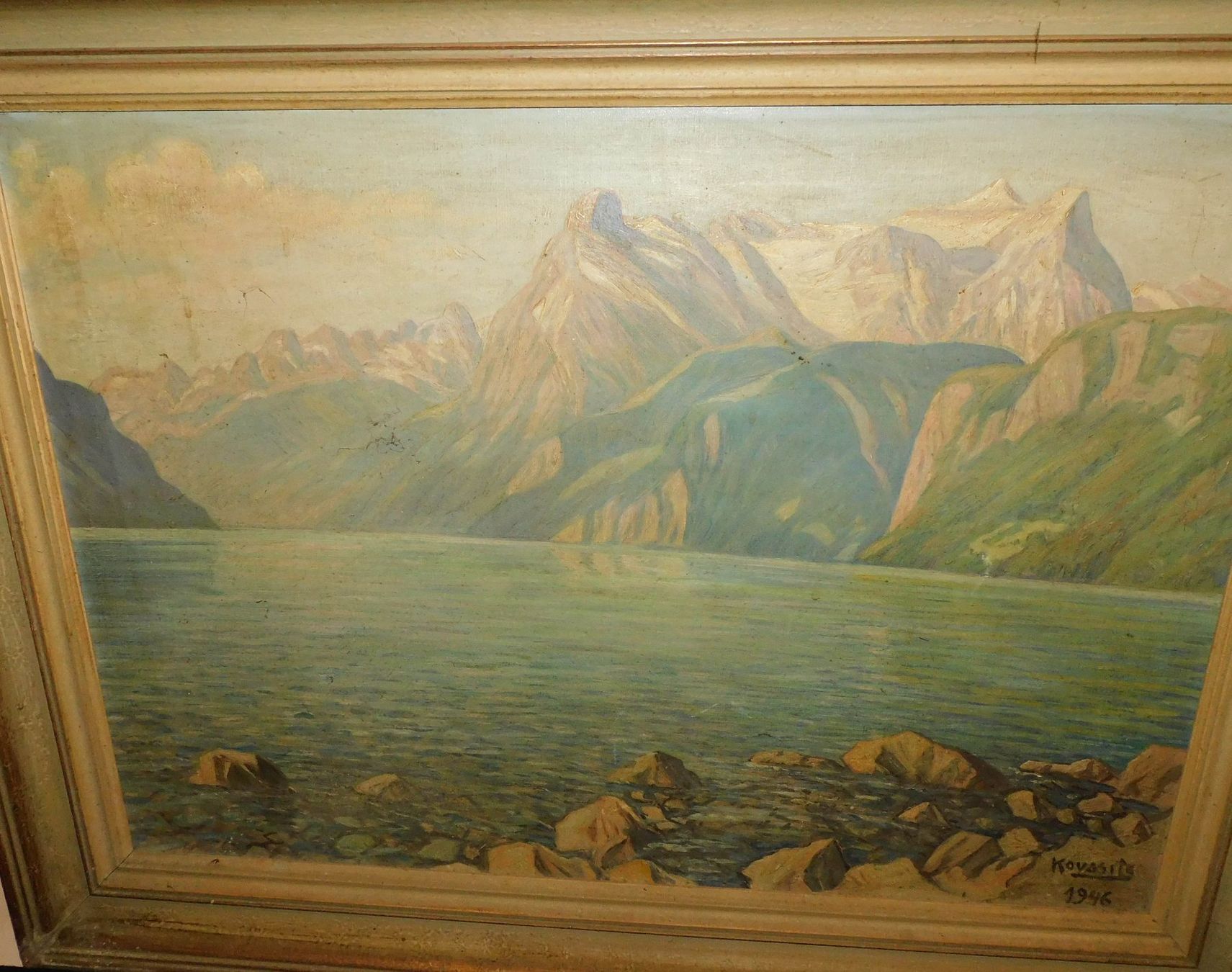 Dipinti: Kunst 1946 Landschafts Gemälde signiert – Usato da Sursee venduto da 76 5