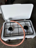 Gaskocher Parker 2 Kochfelder Weiss neuwertig