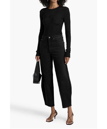 Toteme High-rise barrel-leg jeans