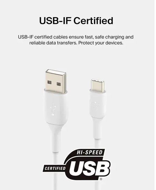 Belkin Cavi: USB-Ladekabel Boost Charge USB-A - USB-C 1 m – Nuovo e nell'imballaggio originale da Egnach venduto da planus 2