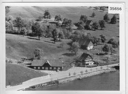 Flugaufnahme Morgartenhütte - Foto 90x120mm