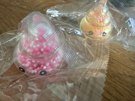2x Squishies-Stressabbau-Schule-Kiga-Konzentration -3x4 cm