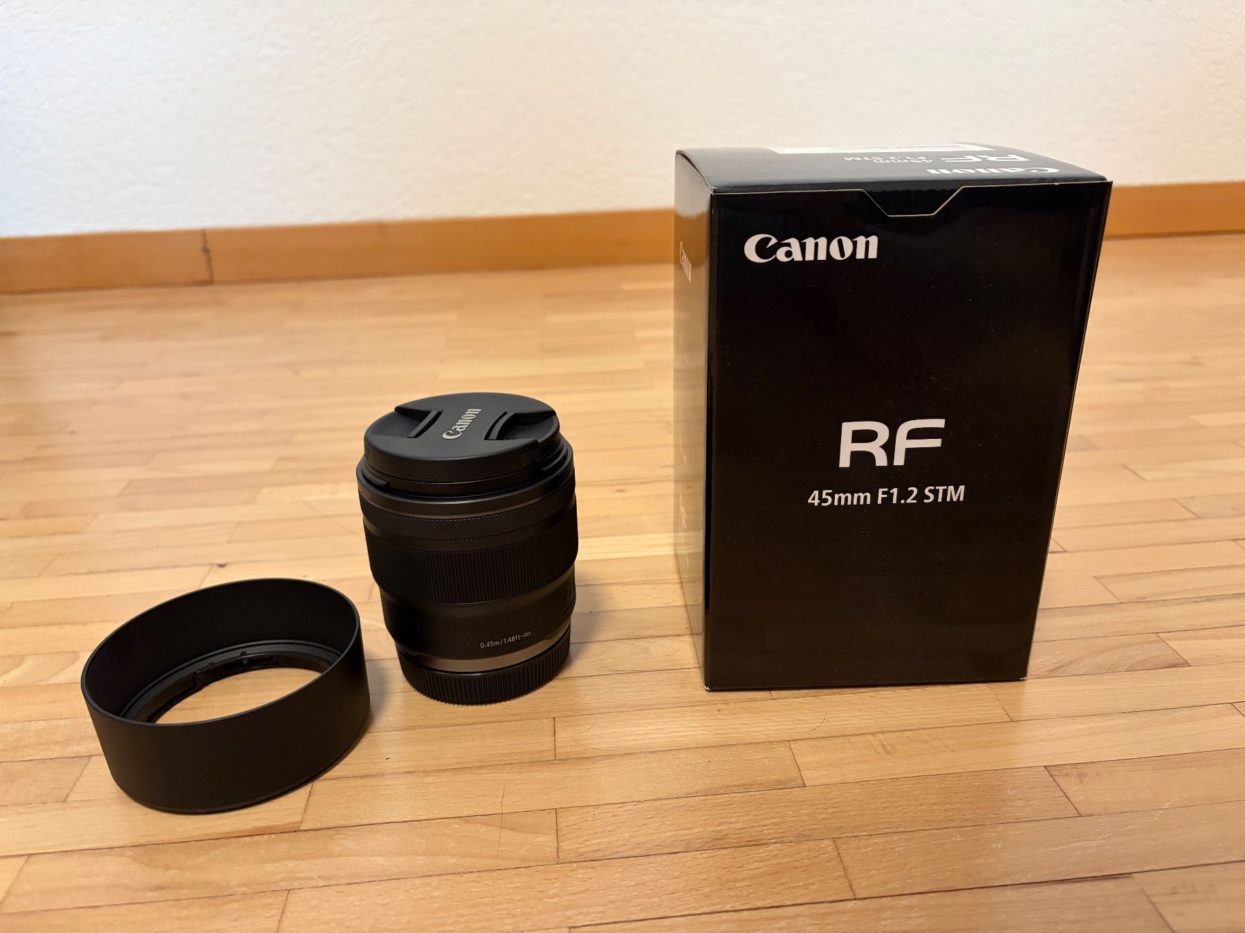 Canon Obiettivi: Canon RF 45 f1.2 comme neuf – Nuovo (secondo la descrizione) da Crissier venduto da garryking01