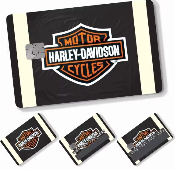 Sticker: 4 Autocollants Harley-Davidson pour cartes de credit J066 – Nuovo e nell'imballaggio originale da Allens venduto da MADE.IN.ROCK.N.ROLL 1