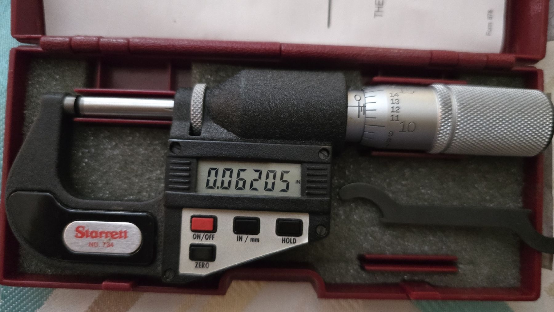 Misurare: Digital micrometer Starret – Usato da Effretikon venduto da hug_6zr9