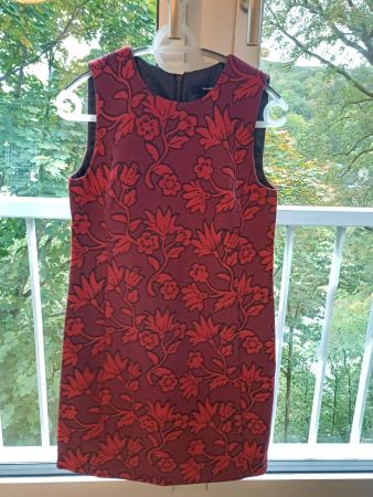 Hallhuber Wolle Kleid Rot