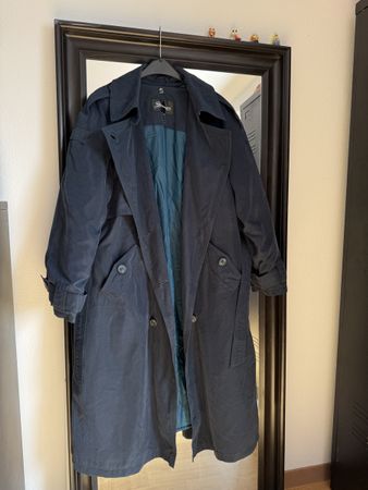 Trench Coat, Size 46, Dark Blue/ Turquoise