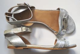 MARC by MARC JACOBS : Sandales plates argentées 36
