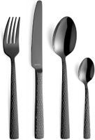 Amefa PVD Besteck Set Felicity, Schwarzes Besteck, 24-teilig