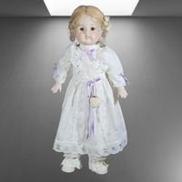 👧🌸 Künstler-Porzellanpuppe 57 cm – Rarität für Sammler ✨
