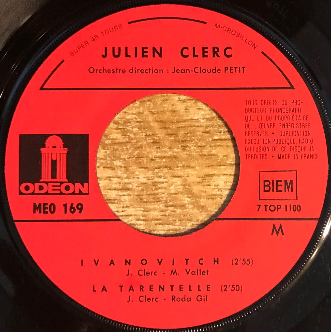Vinyles: JULIEN CLERC - SUR TES PAS – D'occasion à Bussigny par vinyl-pas-cher 3