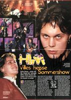 HIM Autogramm signiert Magazinbild 20x29cm Finland Dark Rock