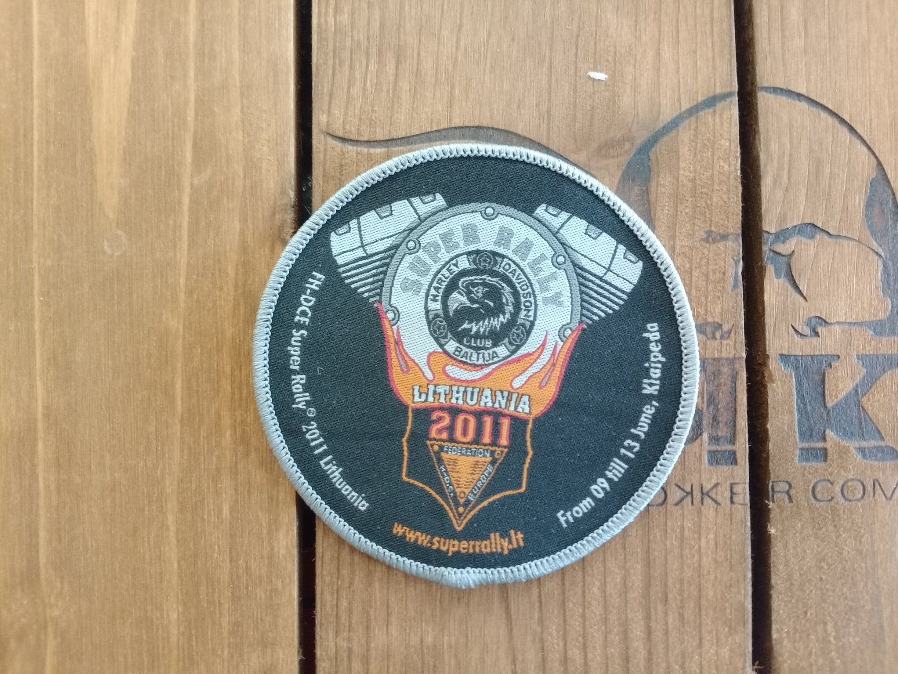 Harley-Davidson Toppe: Harley Davidson Super Rally 2011 Lithuania Patch Aufnäher – Nuovo (secondo la descrizione) da Waldenburg venduto da Wild_Thing_II