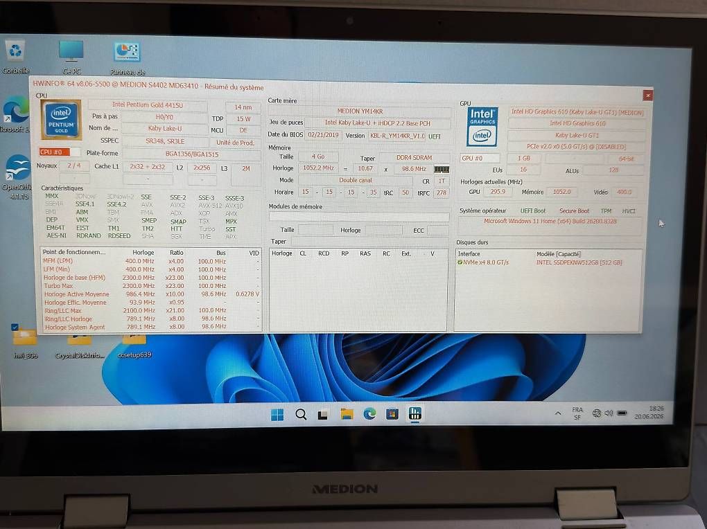 Notebook: Ordinateur Portable Medion Touch-Screen et SSD M2 – Usato da Ulmiz venduto da CrisCom 1