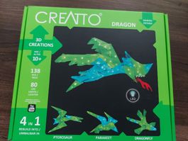 CREATTO 3D Creations Bauset Drache LED Lichter 138 Teile NEU