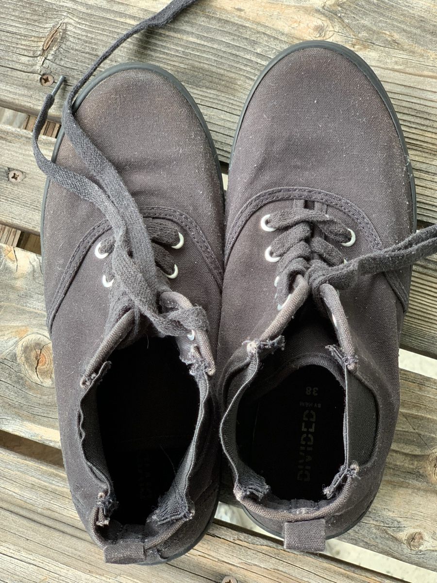 Damenschuhe: Schwarze Stoffschuhe – Gebraucht aus Uster von Flummi 6