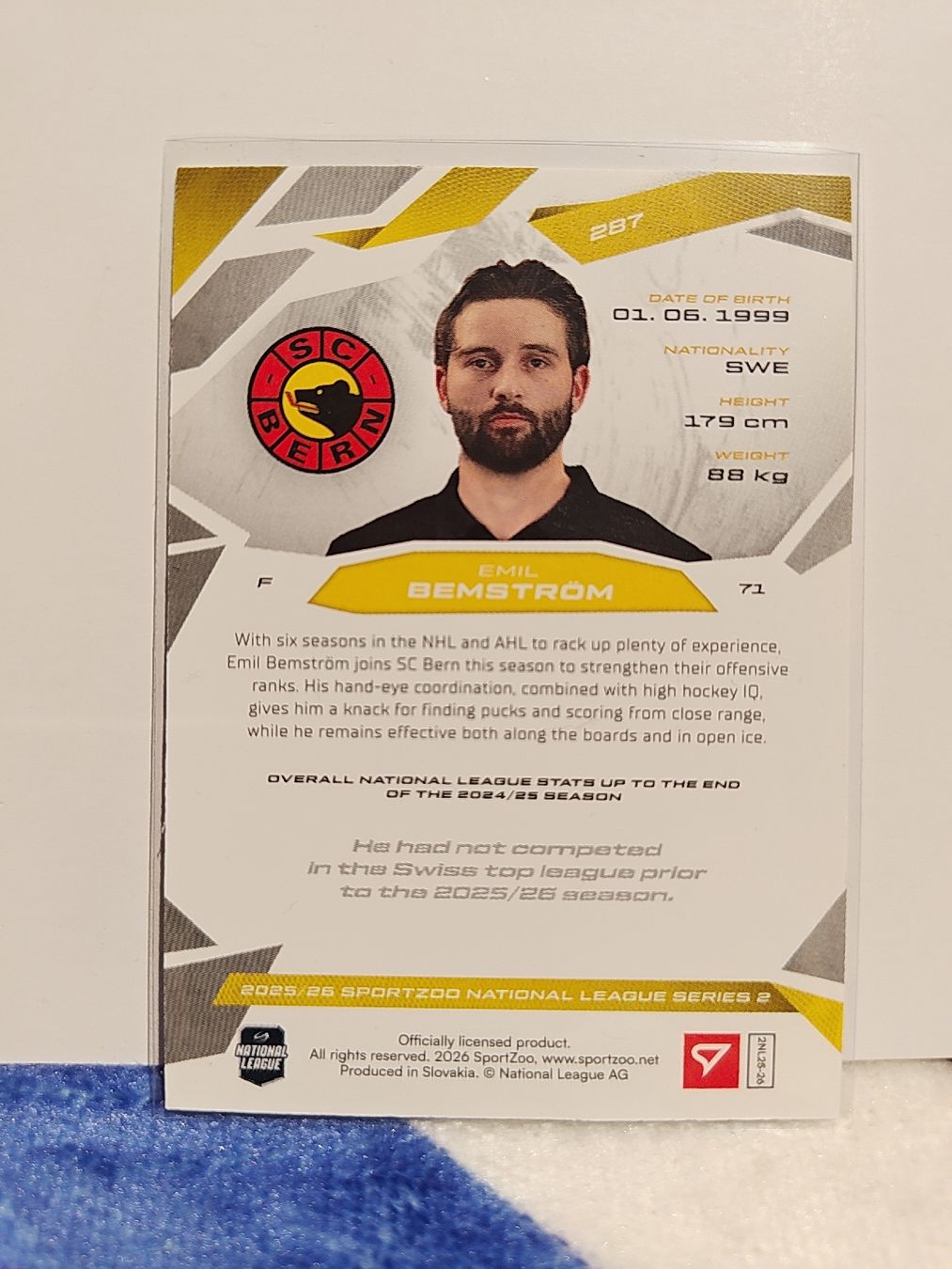 Sportzoo Carte collezionabili: Sportzoo. Emil Bemström Base Set Blau. SCB Bern – Nuovo (secondo la descrizione) da Dietlikon venduto da ken_mlv5 1