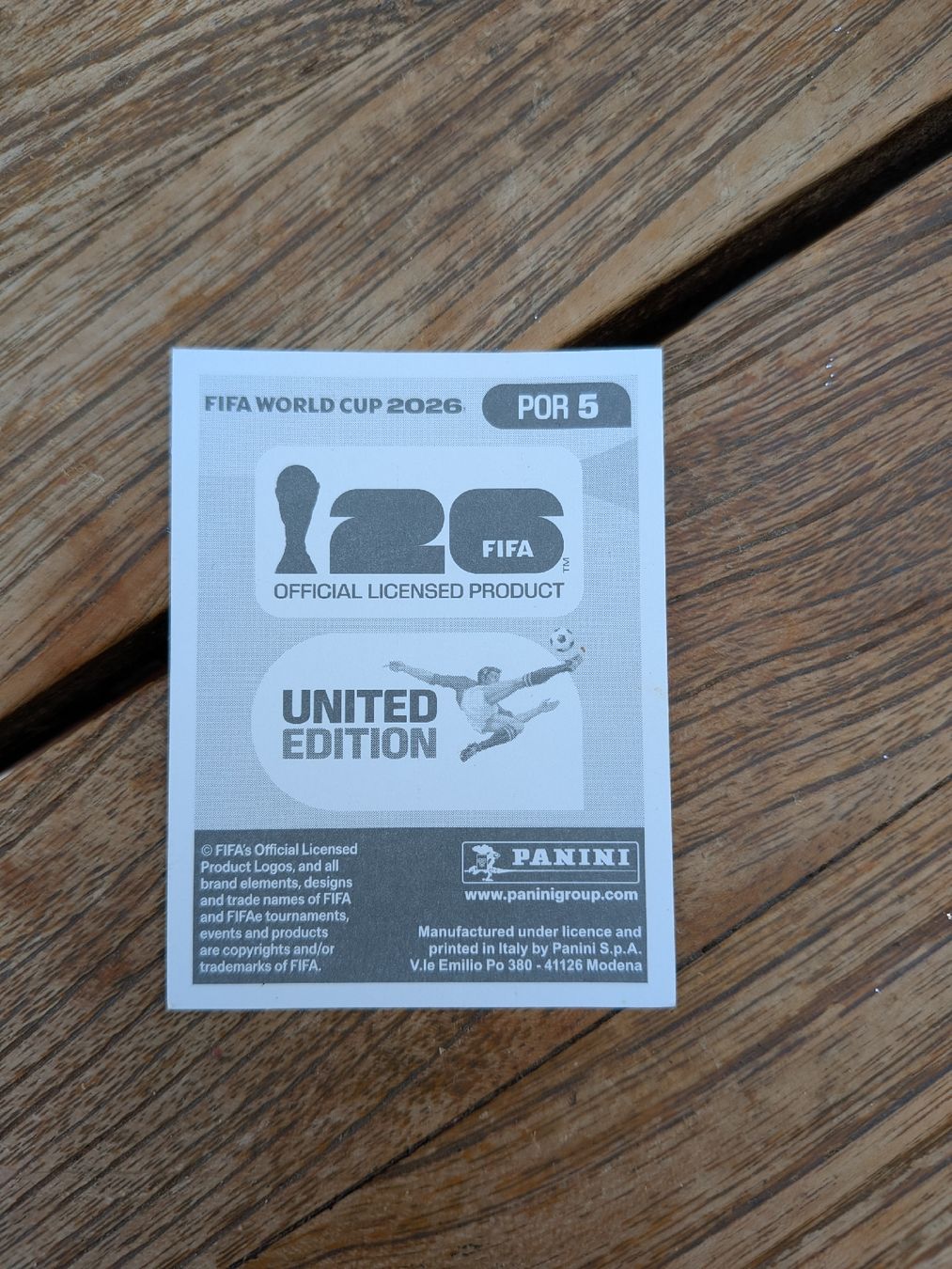 Panini Carte collezionabili: Panini Bild POR 5 – Nuovo (secondo la descrizione) da Eschenbach SG venduto da SanFranciscoCalifornia 1