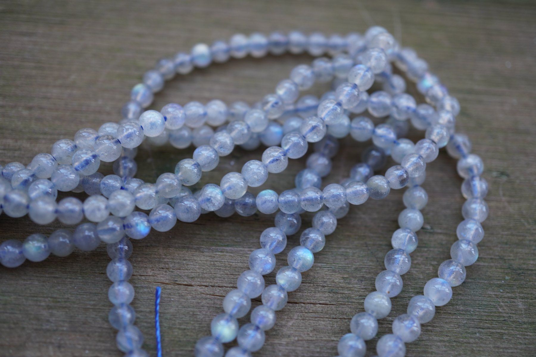 Pietre preziose: Labradorit  Top  Schimmer Kugel   4-5mm  Strang   TOPSTONE – Nuovo e nell'imballaggio originale da Eschenbach SG venduto da topstone 3